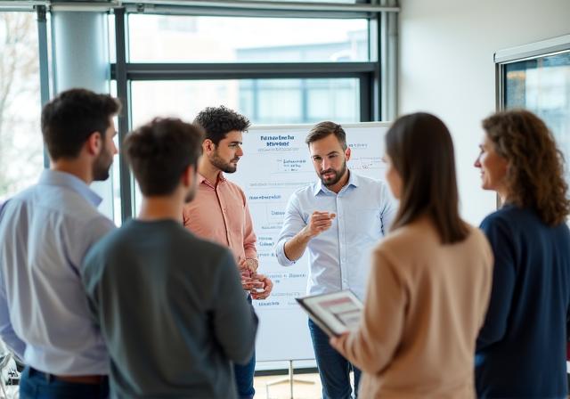 Group session on Dutch workplace culture and communication at AughtTech